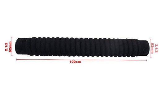Mangueira Adaptação Água Ar Intercooler 2 1/2 X 62mm 100cm - Paraiso das Mangueiras