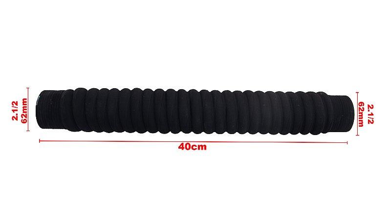 Mangueira Adaptação Água Ar Intercooler 2 1/2 X 62mm 40cm - Paraiso das Mangueiras