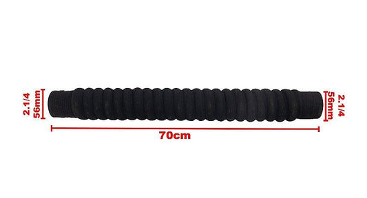 Mangueira Adaptação Água Ar Intercooler 2 1/4 X 56mm 70cm - Paraiso das Mangueiras