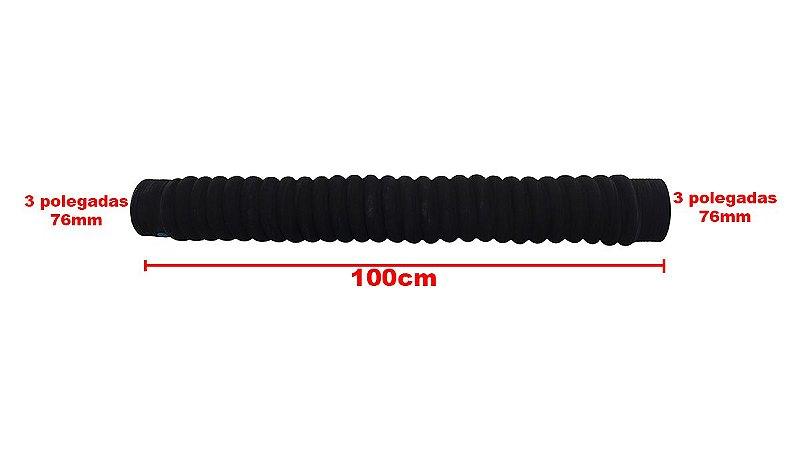 Mangueira Adaptação Água / Ar Intercooler 3Pol 76mm X 100cm - Paraiso das Mangueiras