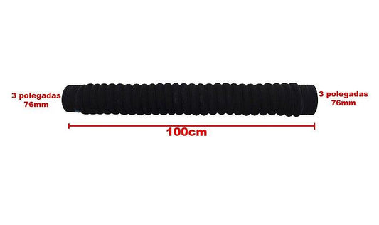 Mangueira Adaptação Água / Ar Intercooler 3Pol 76mm X 100cm - Paraiso das Mangueiras