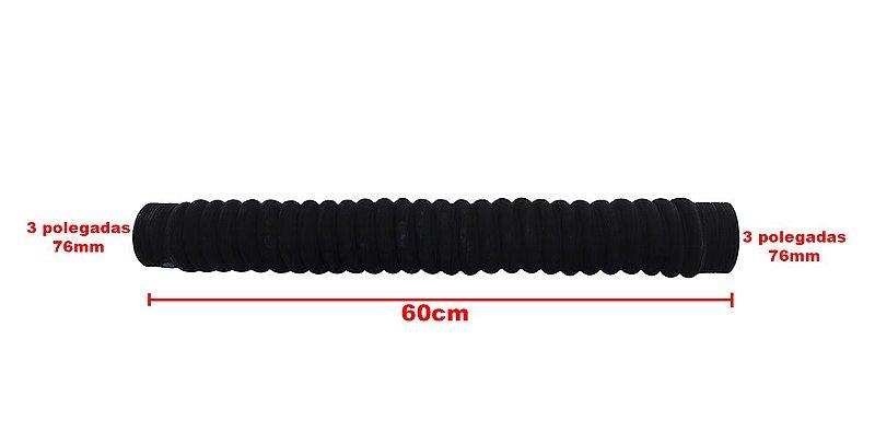 Mangueira Adaptação Água / Ar Intercooler 3Pol 76mm X 60cm - Paraiso das Mangueiras