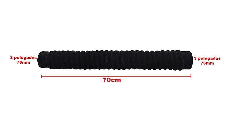 Mangueira Adaptação Água / Ar Intercooler 3Pol 76mm X 70cm - Paraiso das Mangueiras