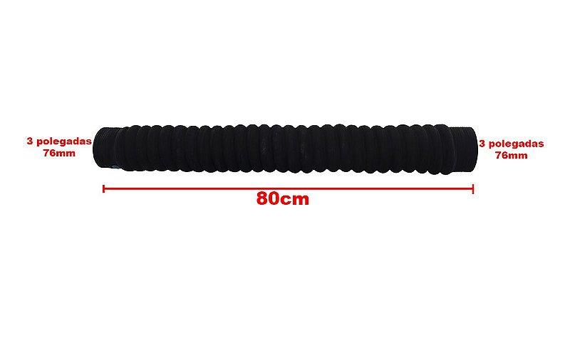 Mangueira Adaptação Água / Ar Intercooler 3Pol 76mm X 80cm - Paraiso das Mangueiras