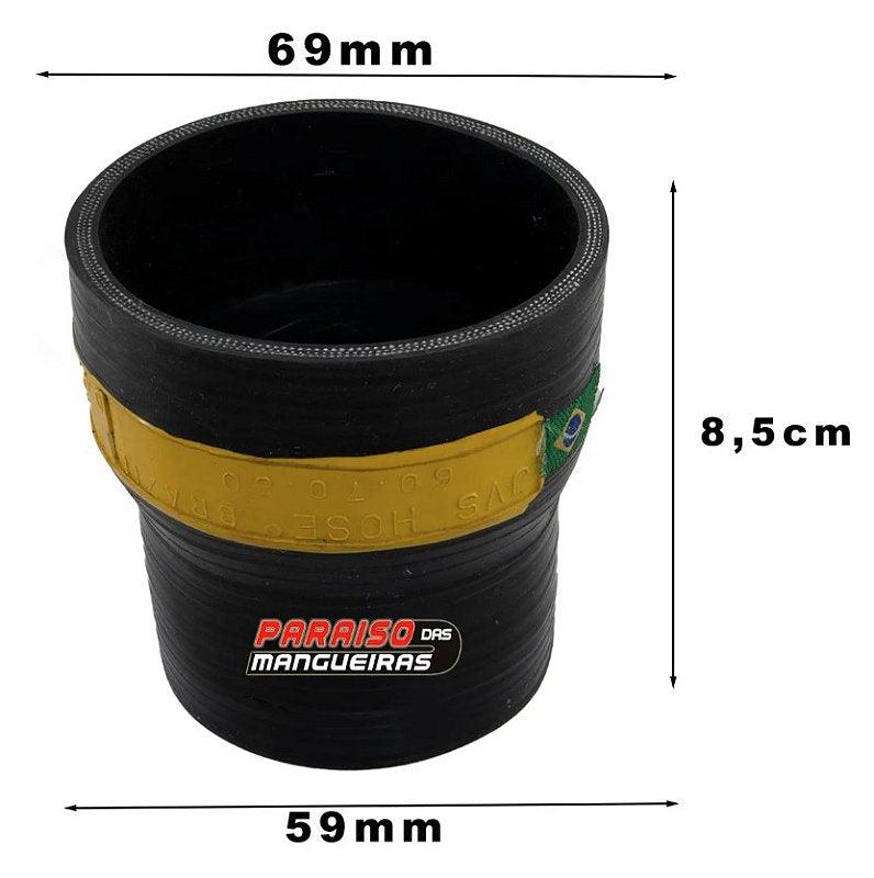 Mangueira Adaptação Intercooler 69mmX69mmX8,5cm - Paraiso das Mangueiras Imagem principal do produto