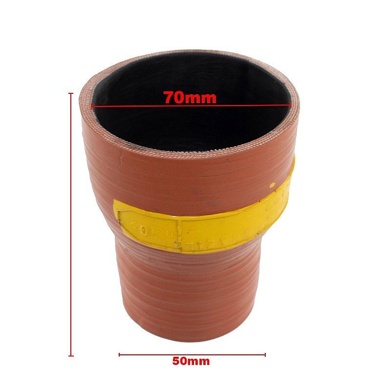Mangueira Adaptação Intercooler Turbina 70x50x100 Siliconada - Paraiso das Mangueiras