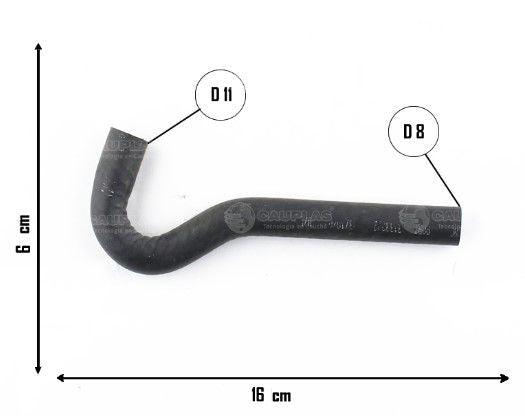 Mangueira Arrefecimento Adaptação Universal 11X8mm - Paraiso das Mangueiras
