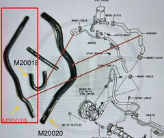 Mangueira Direção Hidraulica Corolla 1.6 1.8 16v Maior - Paraiso das Mangueiras