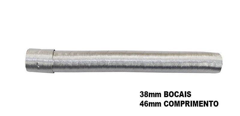Mangueira Duto Ar Tubo Aluminio Premio Elba 38,5mmX46cm - Paraiso das Mangueiras Imagem principal do produto