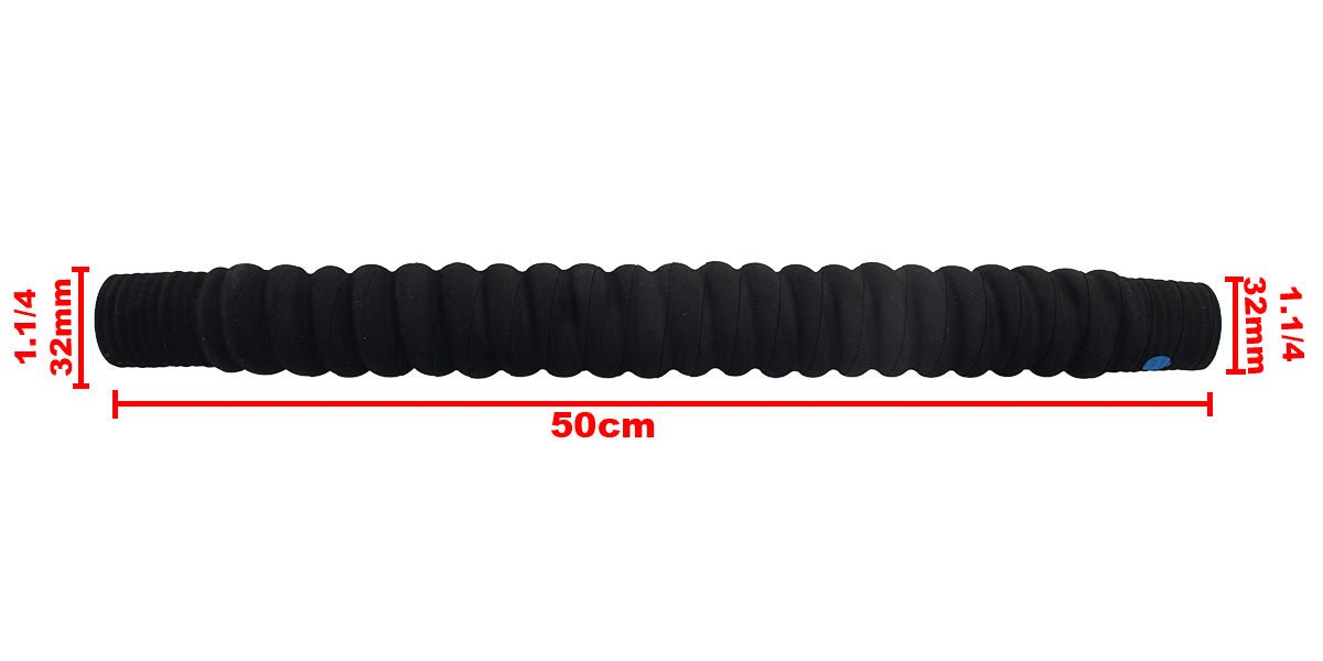 Mangueira Flexível Lonada Água Ar 1.1/4 32mmx50cm - Paraiso das Mangueiras Imagem principal do produto
