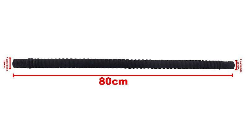 Mangueira Flexível Lonada Água Ar 1Pol 25mmX80cm - Paraiso das Mangueiras