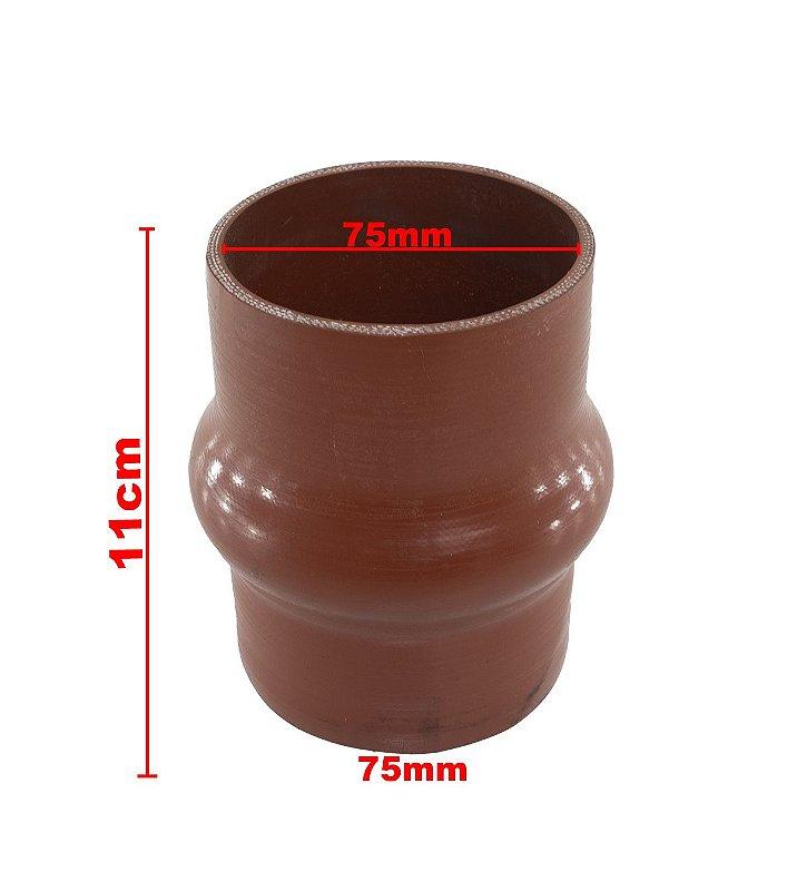 Mangueira Intercooler Adaptação 75mmX11cm - Paraiso das Mangueiras Imagem principal do produto