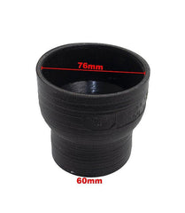 Mangueira Intercooler Adaptação 76mm X 60mm Siliconada - Paraiso das Mangueiras