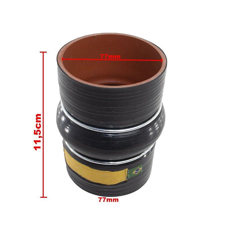 Mangueira Intercooler Adaptação 77mmX77mm - Paraiso das Mangueiras Imagem principal do produto