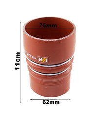 Mangueira Intercooler Adaptação Silicone 75mm x 62mm - Paraiso das Mangueiras