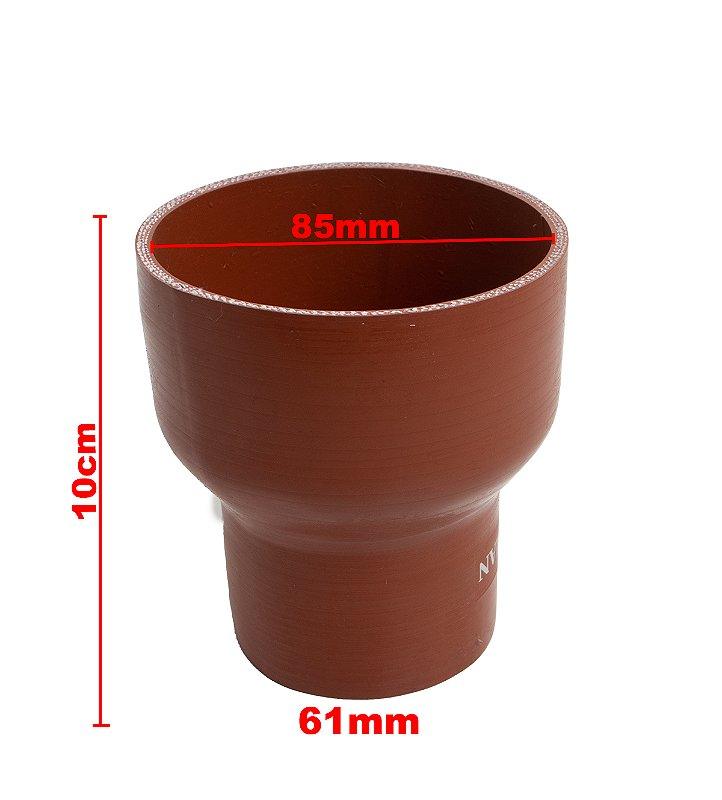 Mangueira Intercooler Adaptação Universal 85mm x 61mm - Paraiso das Mangueiras Imagem principal do produto