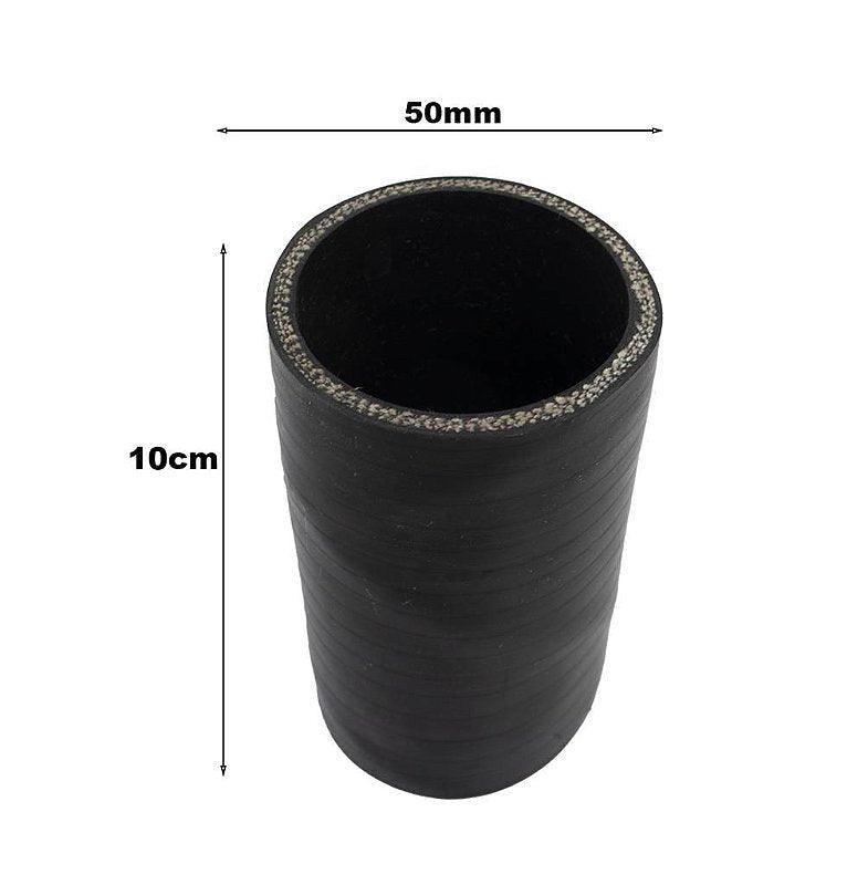 Mangueira Intercooler Siliconada 50mm Preta Universal - Paraiso das Mangueiras