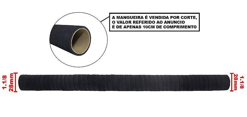 Mangueira Óleo Intercooler Turbina 1 1/8 28mm (10cm) - Paraiso das Mangueiras