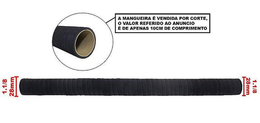 Mangueira Óleo Intercooler Turbina 1 1/8 28mm (10cm) - Paraiso das Mangueiras