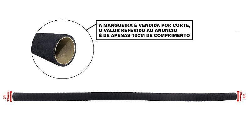 Mangueira Óleo Intercooler Turbina 3/4 19mm (10cm) - Paraiso das Mangueiras Imagem principal do produto