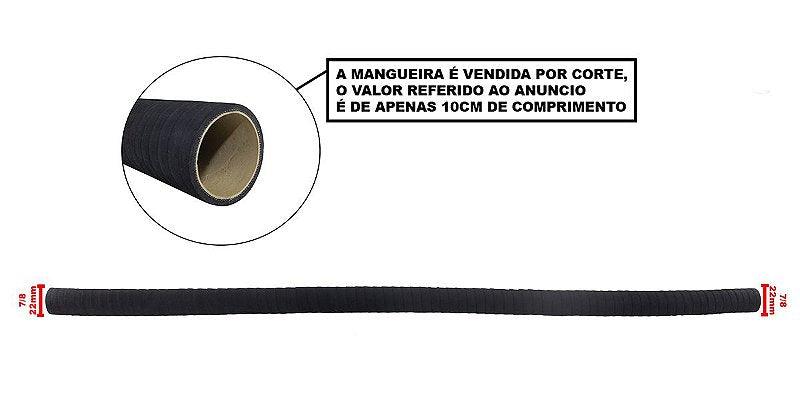 Mangueira Óleo Intercooler Turbina 7/8 22mm (10cm) - Paraiso das Mangueiras