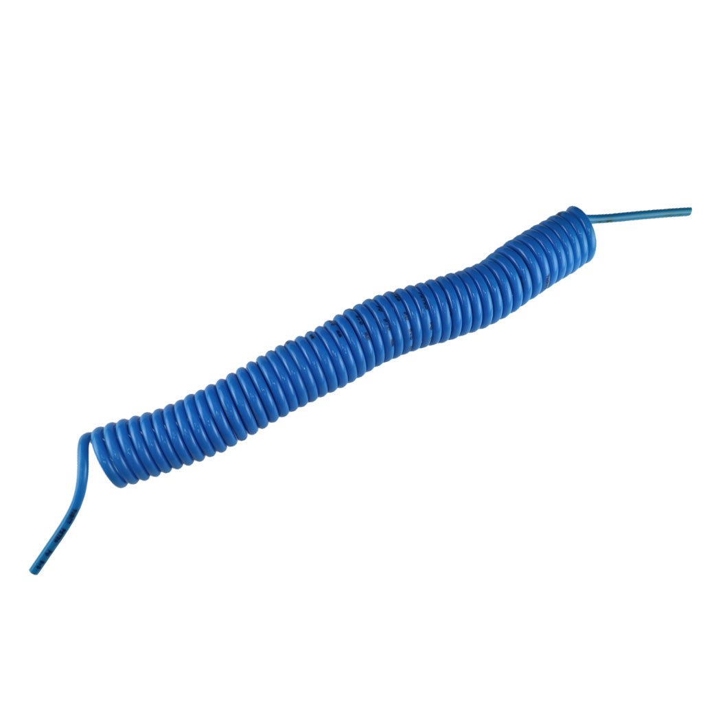 Mangueira Pneumática Espiral Pu 8mm X 7m Tsc Tubo Azul