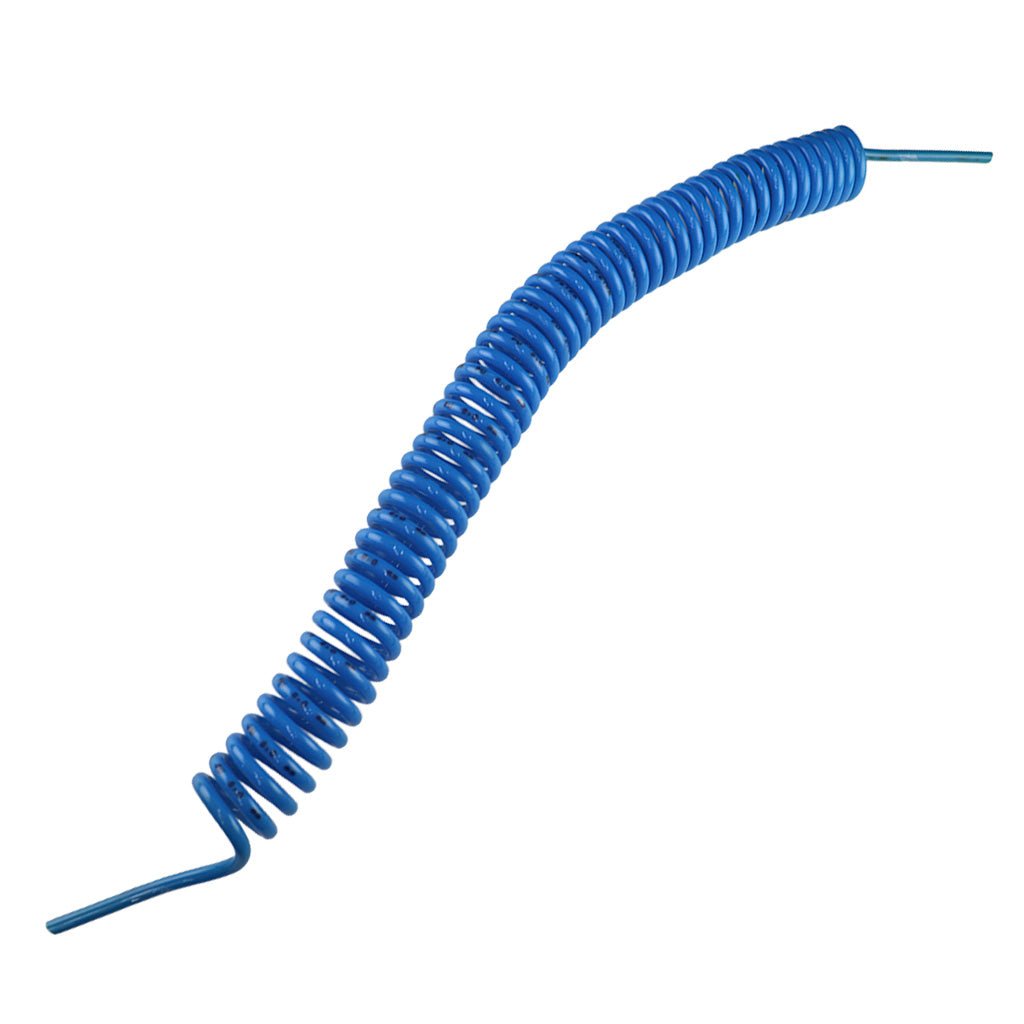 Mangueira Pneumática Espiral Pu 8mm X 7m Tsc Tubo Azul