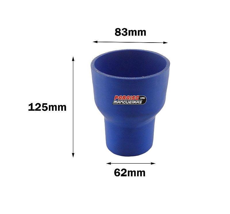 Mangueira Silicone Adaptação Ar Turbina Intercooler 62x83mm - Paraiso das Mangueiras
