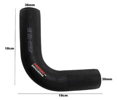 Mangueira Superior Radiador Cotovelo 36mm 18cmX18cm - Paraiso das Mangueiras