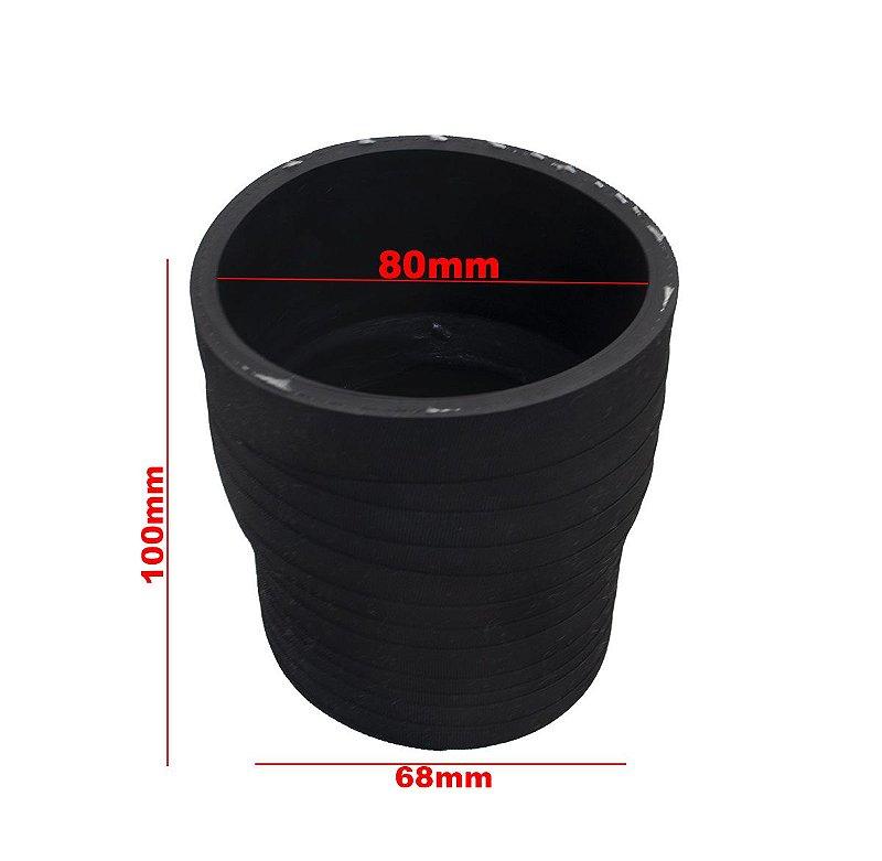 Mangueira Universal Adaptação Turbina Intercooler 80x68mm - Paraiso das Mangueiras