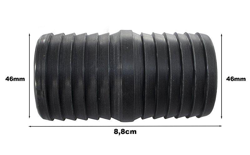 Nipe Conexão Emenda Espigão Polipropileno Mangueira 46mm - Paraiso das Mangueiras Imagem principal do produto