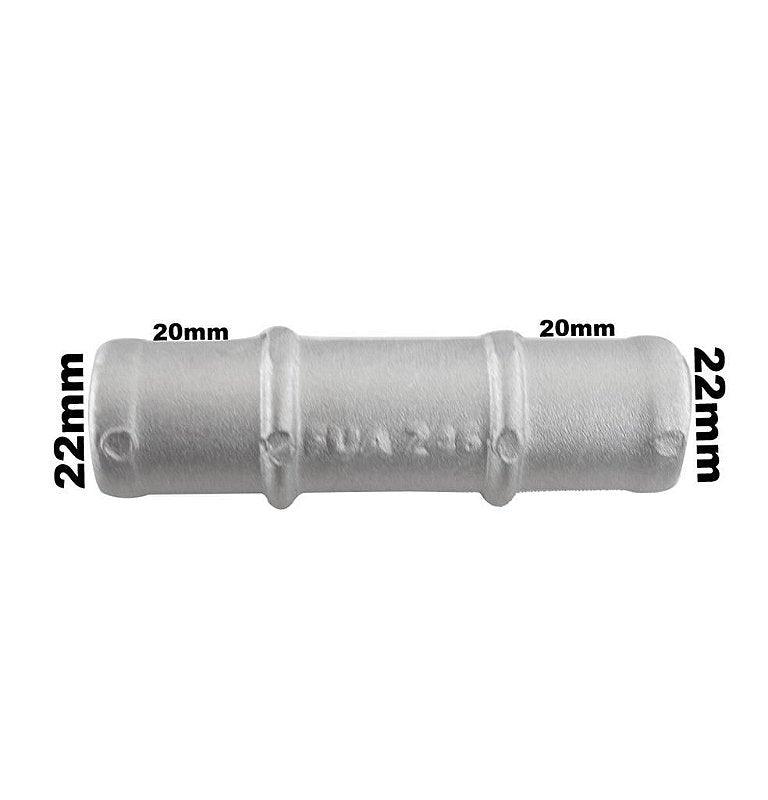 Nipe Conexão Emendar Mangueira Alumínio Adaptação 20mm - Paraiso das Mangueiras