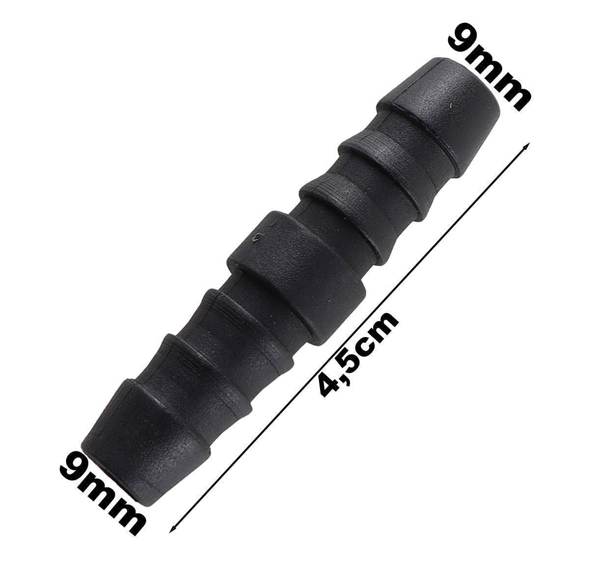 Nipe Espigao Emenda 9mm X 9mm Conector Mangueiras Imagem principal do produto