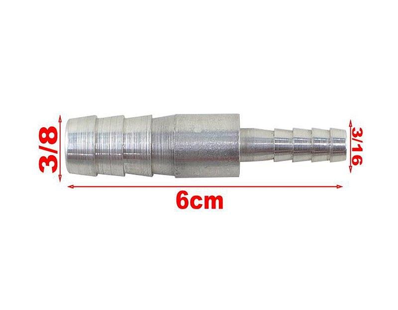 Nipe Espigão Emenda Redução Mangueira  3/16 X 3/8 Universal Imagem secundária do produto