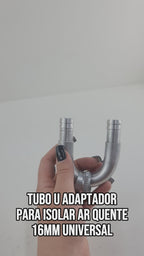 Tubo Aluminio U Para Isolar Ar Quente Adaptador 16mm Universal