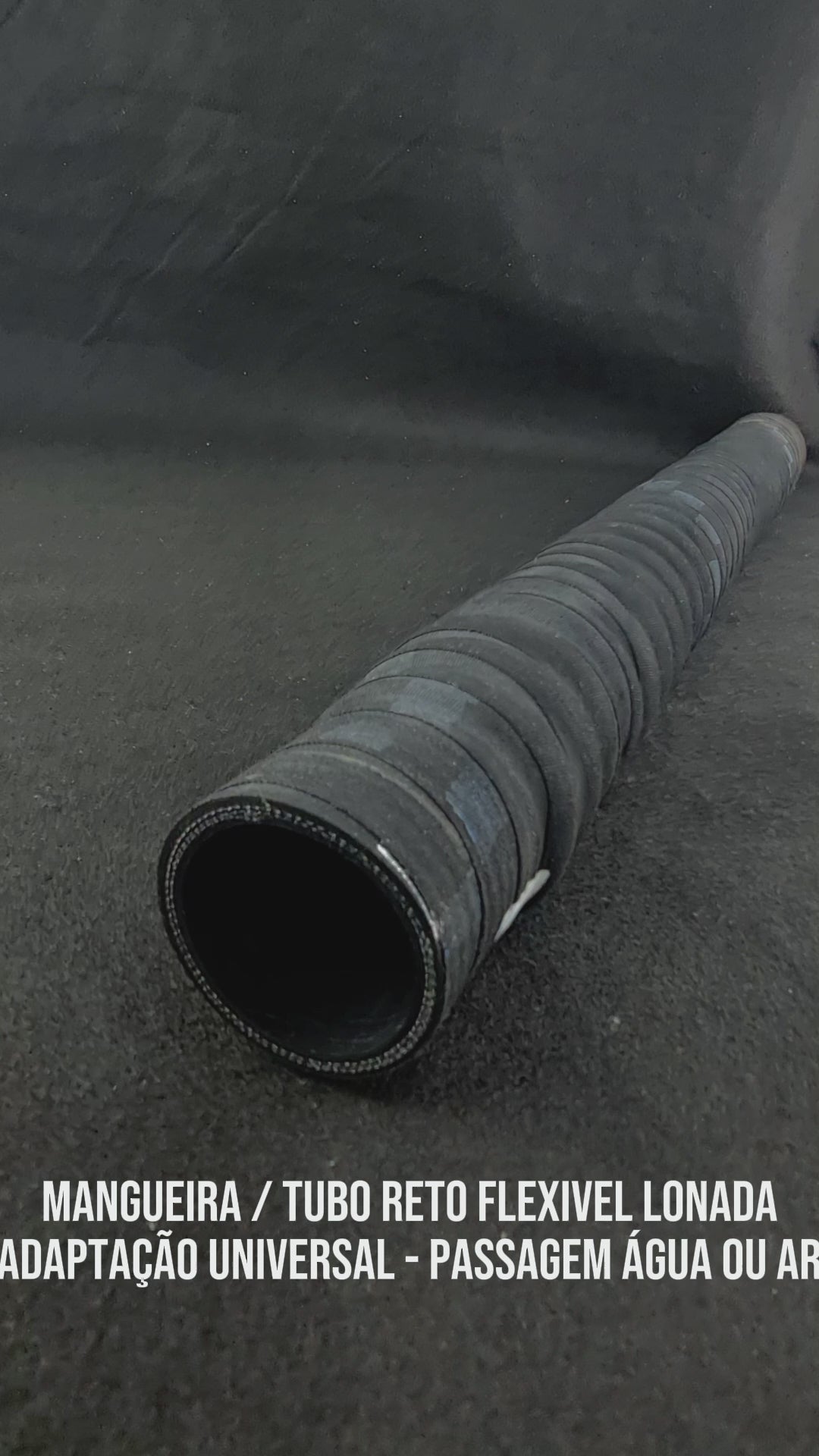 Mangueira Lona Flexivel  1 7/8 X 80cm Agua Ar Tubo Reto