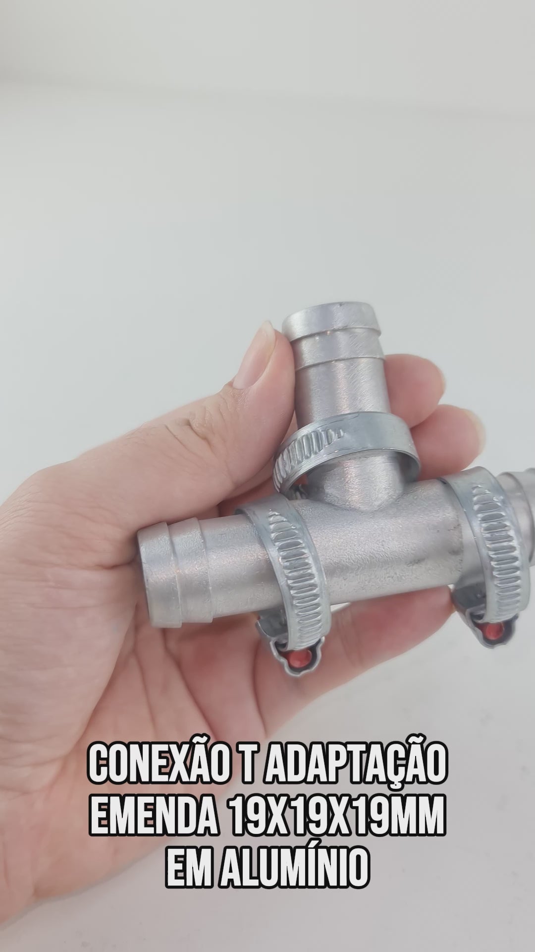 Conexão T Adaptação Emenda 19x19x19mm Em Alumínio