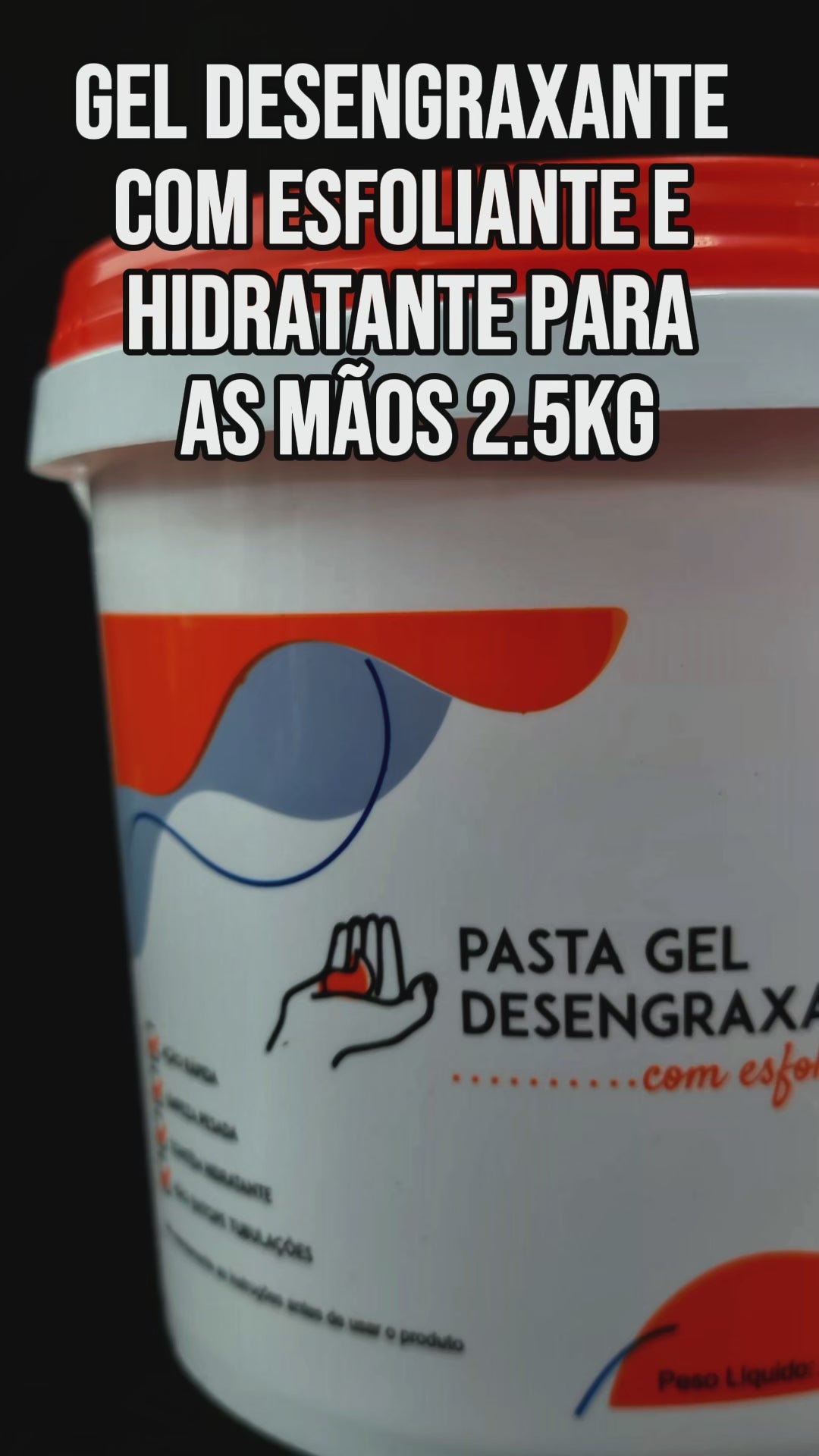 Pasta Desengraxante Samore Gel P/ Lavar Mãos Esfoliante Hidratante