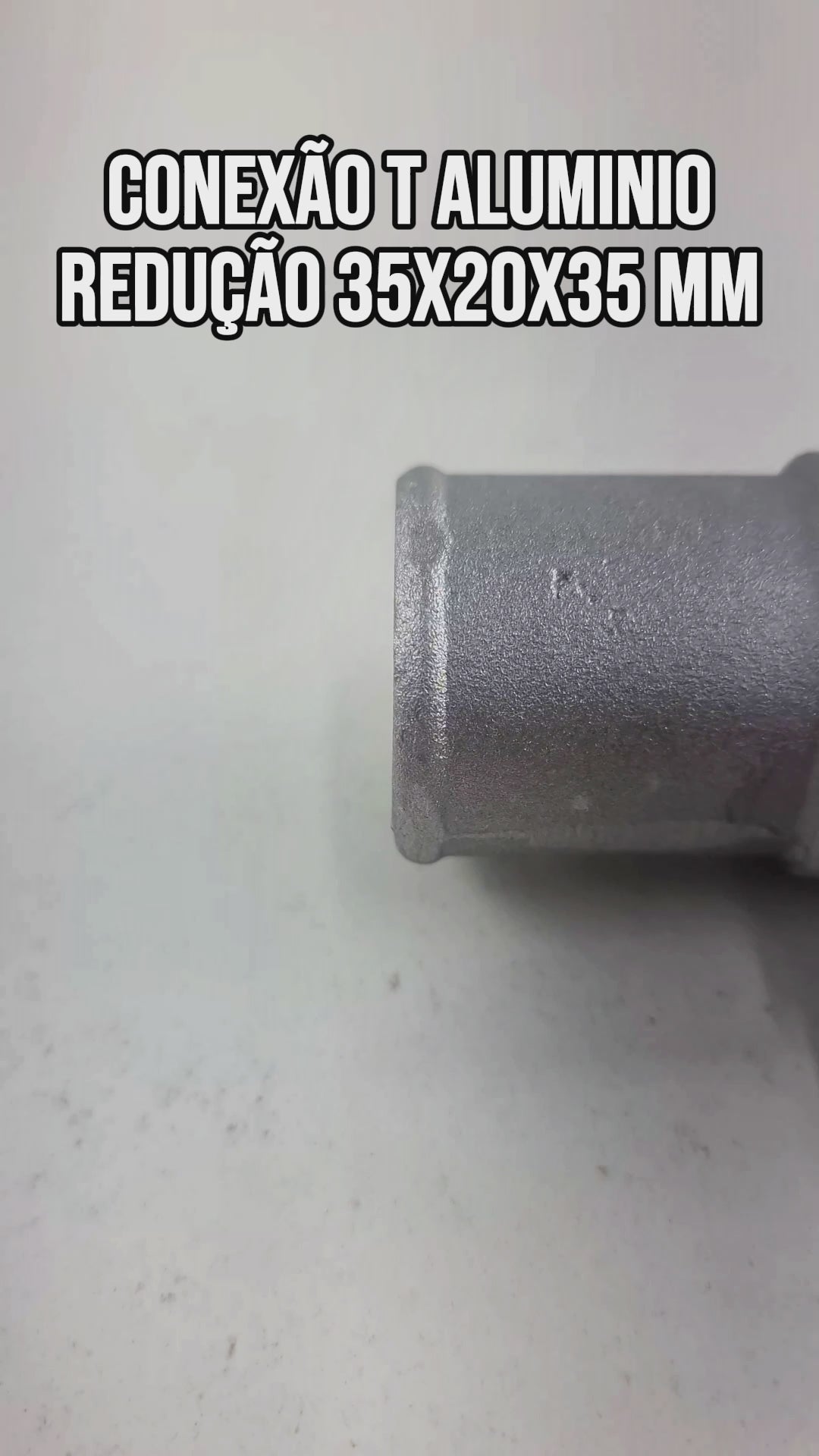 Conexão T Aluminio Redução 35x20x35mm Adaptação Universal