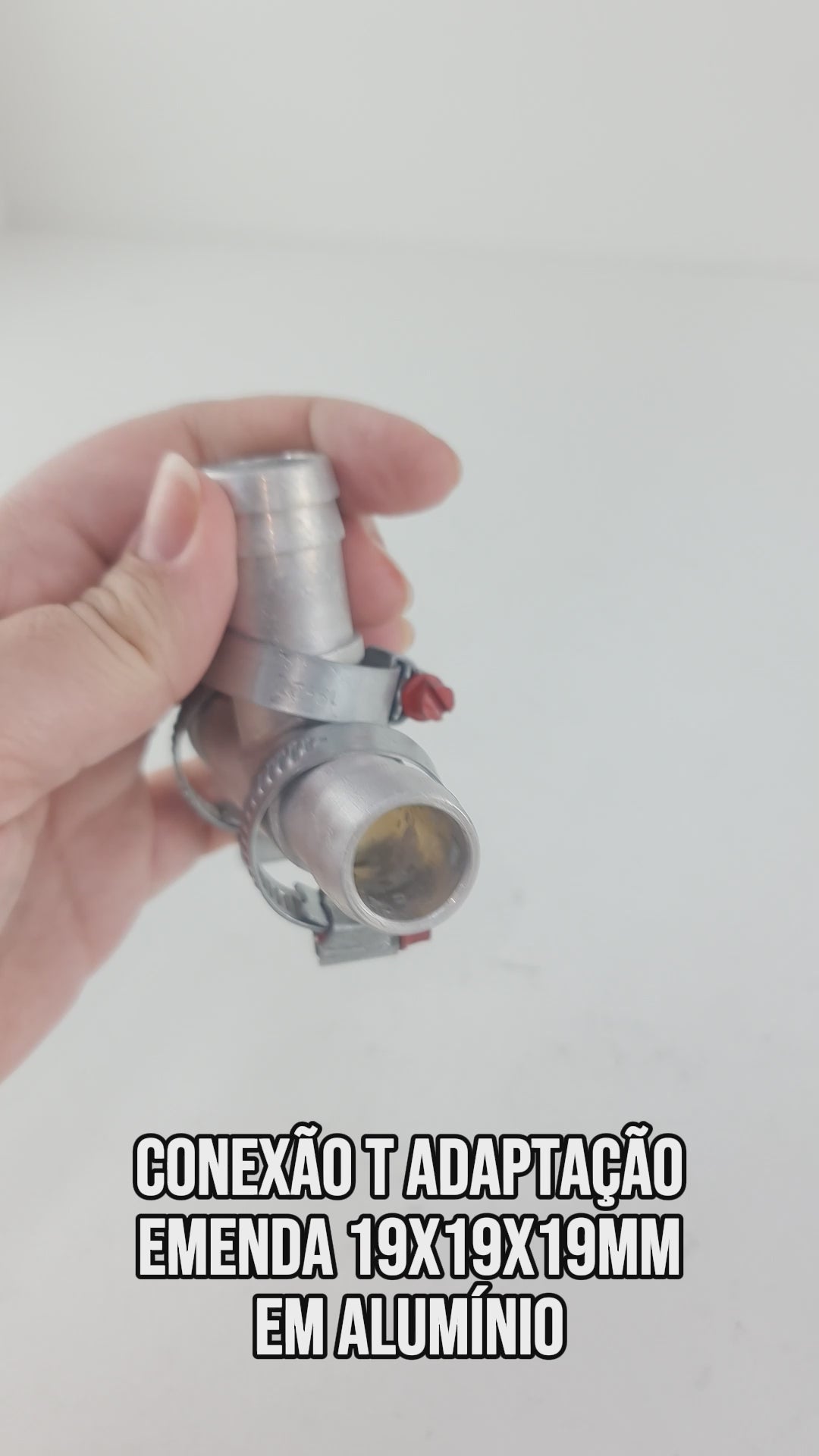 Conexão T Adaptação Emenda 19x19x19mm Em Alumínio