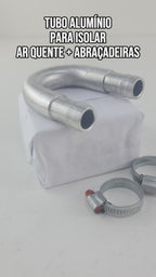 Tubo Aluminio U Para Isolar Ar Quente Adaptador 16mm Universal