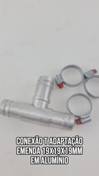 Conexão T Adaptação Emenda 19x19x19mm Em Alumínio