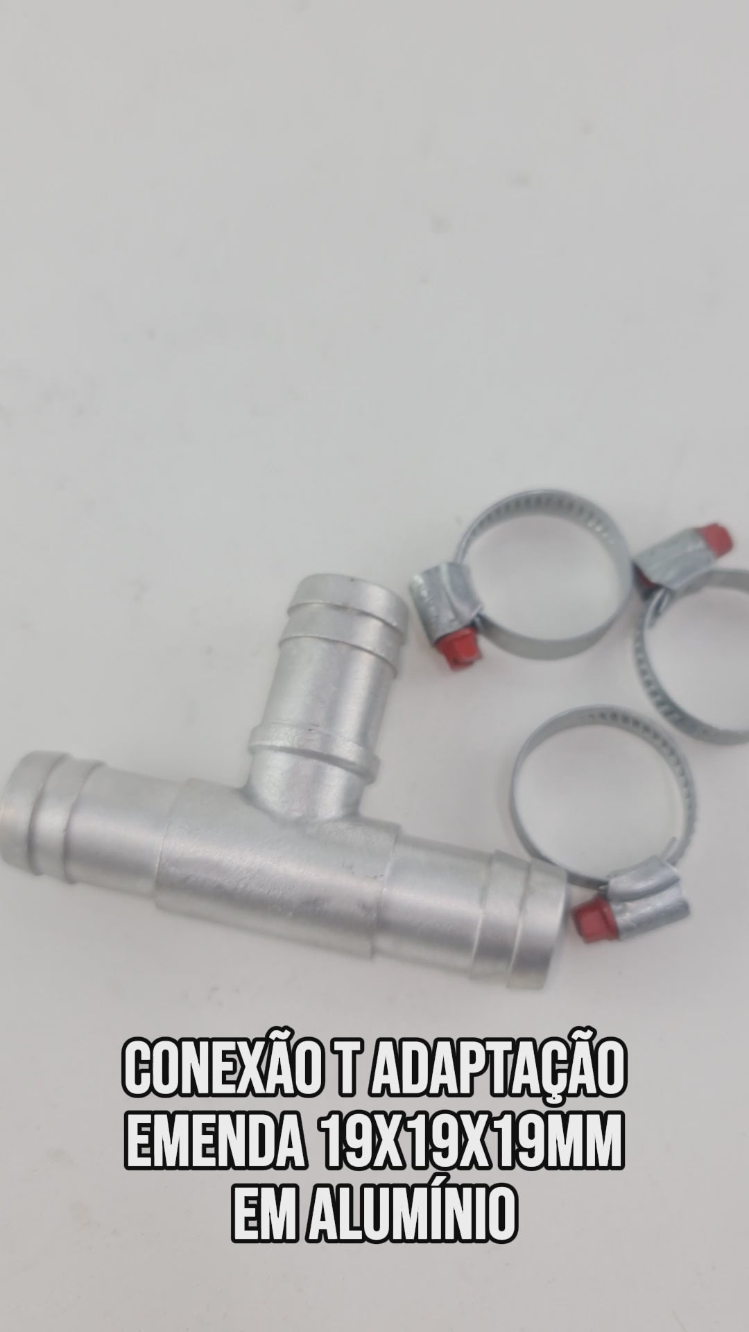 Conexão T Adaptação Emenda 19x19x19mm Em Alumínio