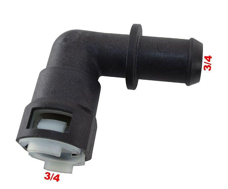 Quick Conector 90 Graus 3/4 X 3/4 Universal - Paraiso das Mangueiras Imagem principal do produto