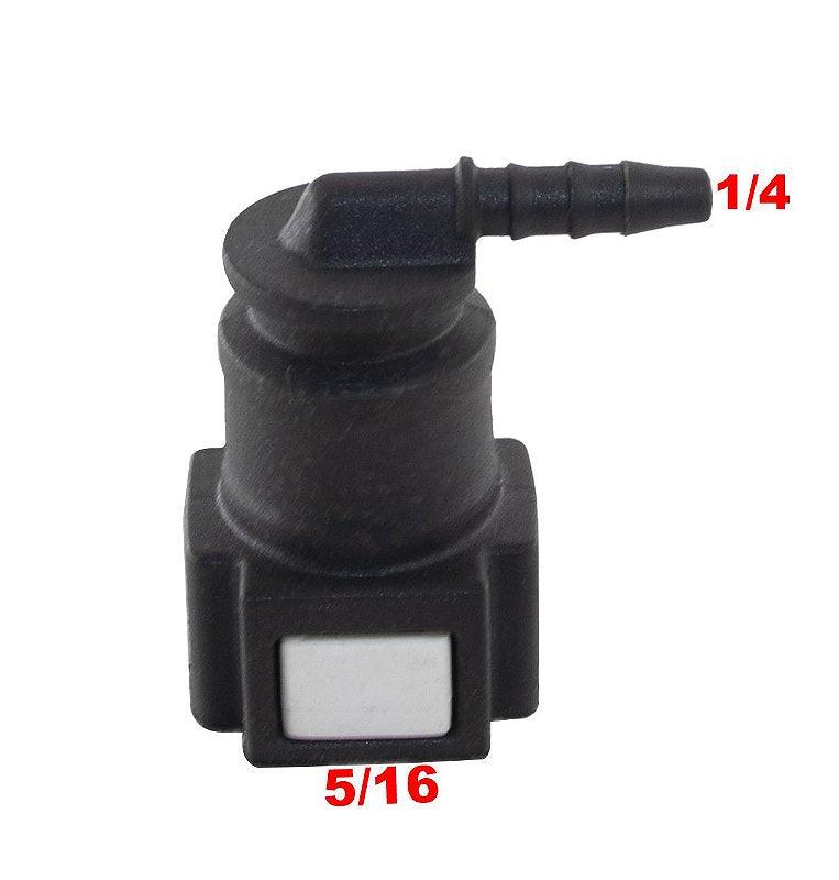 Quick Conector 90 Graus Click 5/16 X 1/4 Universal - Paraiso das Mangueiras Imagem principal do produto