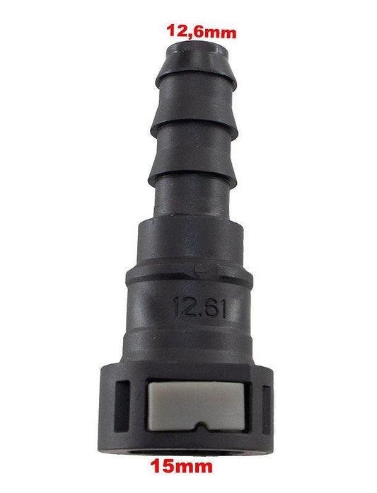 Quick Conector Reto 15mm X 12,6mm - Paraiso das Mangueiras