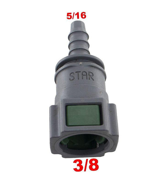 Quick Conector Reto Click 3/8 X 5/16 Universal - Paraiso das Mangueiras