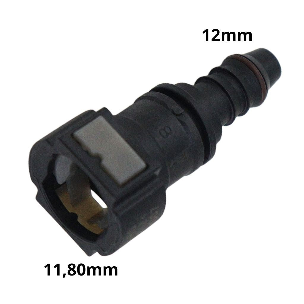 Quick Conector Reto Engate 11,80 X 12mm Universal Tubo