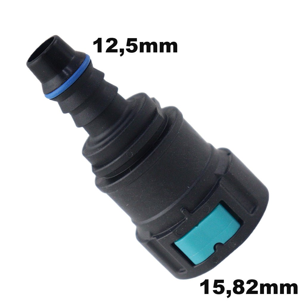 Quick Conector Reto Engate Rapido 15,8 X 12,5mm Mangueira Imagem secundária do produto