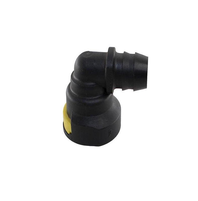 Quick Conexão Cotovelo 90 graus 12mm Injeção Universal - Paraiso das Mangueiras